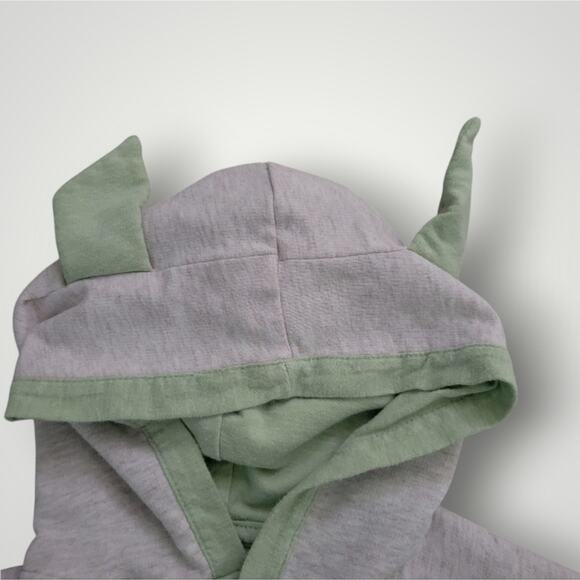 Starwars Baby Yoda Grogu One Peice Outfit 12m Hooded Ears Disney All Over Print - Picture 8 of 10